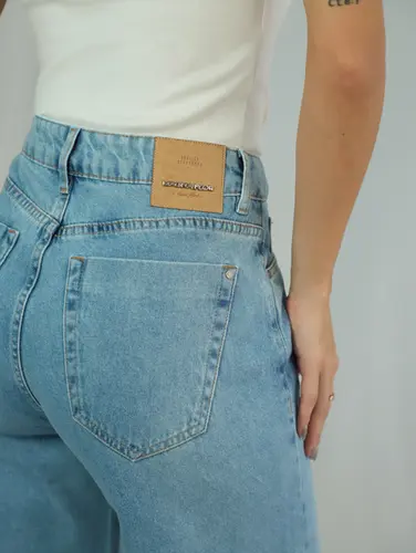 CALCA WIDE LEG COS ALTO DELAVE