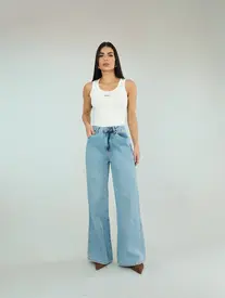 CALCA WIDE LEG COS ALTO DELAVE