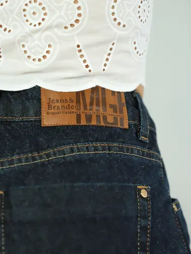 CALCA WIDE LEG ESCURA