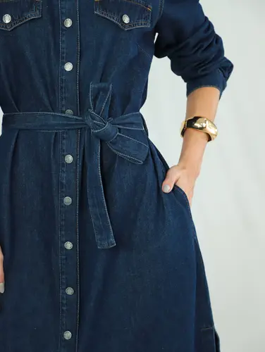 TREND COAT JEANS BOTOES COM BOLSO