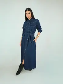 TREND COAT JEANS BOTOES COM BOLSO