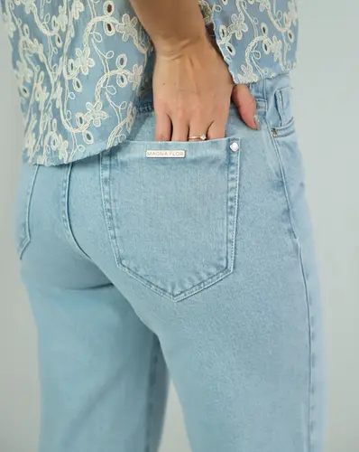 CALÇA WIDE LEG BARRA COM ABERTURA LATERAL