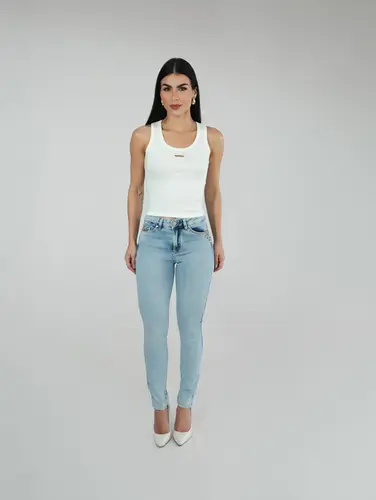 CALCA SKINNY BOLSOS BORDADOS G3 -