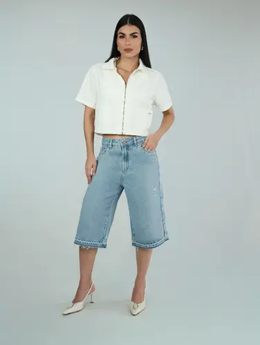 CAMISA CROPPED BRIM BOLSO FUNCIONAL