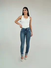 CALÇA DOUBLE CUT BARRA VIRADA