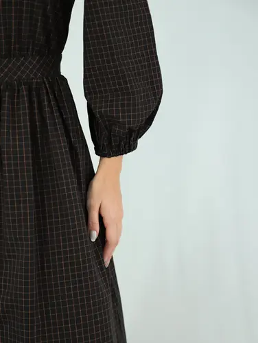 VESTIDO LONGO XADREZ