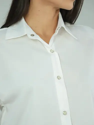 CAMISA CROPPED BARRA RENDADA