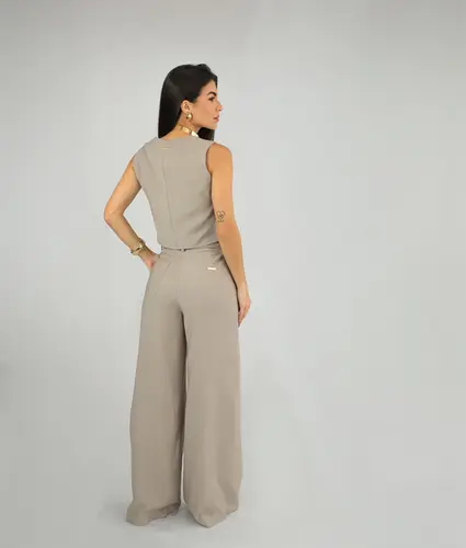 CALÇA ALFAIATARIA RETA BOLSO FACA